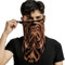 ShopINess Unisex Bandana Gesichtsmaske Schal Gesicht mit Ohrschlaufen Rave Sturmhaube Hals Gamaschen Staubtuch Waschbare Wind Motorrad Maske - Chewbacca