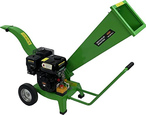 ELECTROPOWER Broyeur de Branches 7 CV - Maxi 60 mm Vert Manuel Acier allié