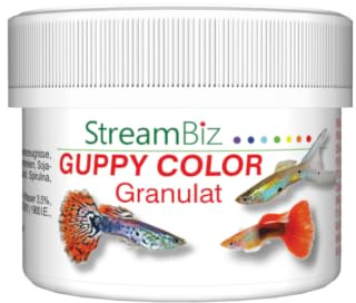 StreamBiz Guppy Color Granulat | Für das gesunde Wachstum und die Farbenpracht Ihrer Fische
