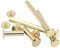 CONPHERON Chicago Reliure Vis, Vis à Tête Croix Ronde Laiton Plaqué Chicago Vis Bouton pour DIY Reliure de Décoration (M5x50mm, 20 Kits)