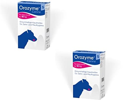 Orozyme - Kau-Streifen für Hunde - Doppelpack - 2 x 224 g - Malzgeschmack - 448 Gramm