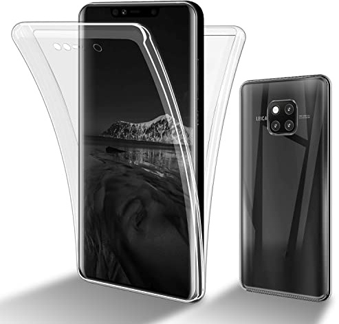 Cadorabo Hülle kompatibel mit Huawei Mate 20 PRO in TRANSPARENT - 360° Full Body Schutzhülle - Front- und Rückenschutz, Rundumschutz mit Displayschutz