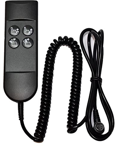 Handschalter Steuerpult Schalter Handsteuerung Fernbedienung für Elektrischer Lehnstühle Fernsehsessel mit Aufstehhilfe (4 Schlüssel - 5 Stift)