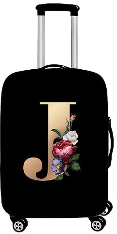 Mateju Housse Valise 3D Imprimé Housse de Valise Élastique Housse Protection Valise Lavable Housse de Protection pour Bagages Luggage Cover en Spandex S-XL (Rose J,S)