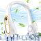 mebiusyhc Portable Neck Fan,720° Airflow Neck Fans Rechargeable 5-Speeds Bladeless Fan, USB Powered Hands-Free Mini Fan Neck Fans Rechargeable, for Home Office Travel Sports Outdoor (White) (meyc121)