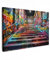 MuchoWow© Cuadros Salon Modernos 120x80 cm Adornos Pared Decorativos Dormitorio Lienzo Pinturas Quadro Decoración Escalera - Graffiti - Colores - Arte