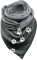 Briskorry Damen Schal Hundepfote Druck Dreieckschal Weich Warm Winterschal Herbstschal Poncho Lauschig Einfarbig Deckenschal Umhängetuch Umhang Grau