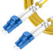 Elfcam® - 5m Cavo in Fibra Ottica da LC/UPC a LC/UPC Monomodale Duplex,OS2 9/125μm LSZH Giallo (5M)