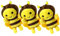 TOYANDONA 3st Kleiner Bienenanhänger Tierplüschpuppe Honigbienen-plüschtiere Mini-gelbe Bienenspielzeug Flauschiger Stofftiere Ausgestopfte Biene Spielzeuge Ornament Füllung Pp Baumwolle