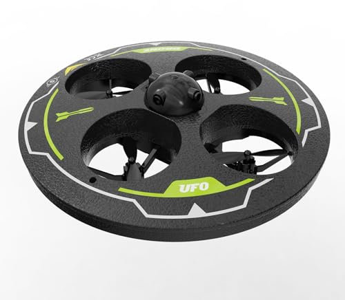 UFO Drohne für Anfänger 360° Hindernisvermeidung Mehrere Beleuchtungsmodi, aus Schaumstoff, langlebig und sicher Quadcopter RC Drones Flugzeug 360° Flip Höhenstabilisierung Alitude Halten 2 Akkus