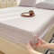 Homxi Copriletto Singolo Elasticizzato con Angoli(200 x 220 cm),Lenzuolo Coprimaterasso Matrimoniale Motivo a Righe Lenzuolo Letto Singolo Completo Viola