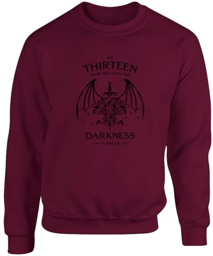 Hippowarehouse The Thirteen from Now Until The Darkness Claims us Unisex Jumper Sweatshirt Pullover (Specific Size Guide in Description) Maroon