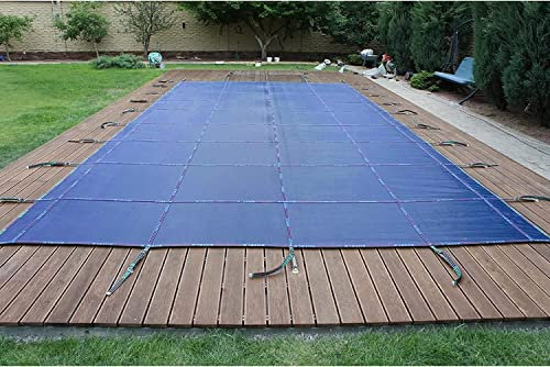 Genérico Cubierta de Malla elástica para Piscina de Invierno, Mantas Azules para Piscina, 1/1,5/2/2,5/3/3,5/4/4,5/5/5,5/6/6,5/7/8/9/10 m, Lona para Piscinas enterradas