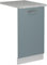 Vicco Geschirrspülblende R-Line, Geschirrspüler Fronttür, Blau-Grau, 45 cm, AP Marmor