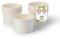 BIOZOYG Eisbecher Pappe 50 Stück 200 ml Weiß Dessertbecher Beschichtet Einweg Snackbecher Eisbecher Waffelbecher Dessert Einwegbecher Eiscreme Frozen Joghurt Obst Eisdiele