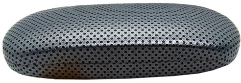 BELESI Brillenetui Hardcase mit XL Brillenputztuch - Brillen Etui Damen und Herren - Hartschale - Brillenhülle + Mirkosfasertuch (Silver)