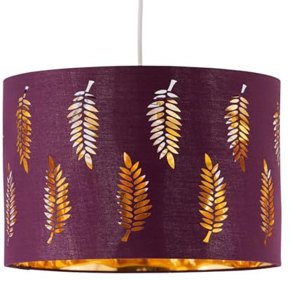 Fern - Burgundy Cut Out 25cm Pendant Lightshade