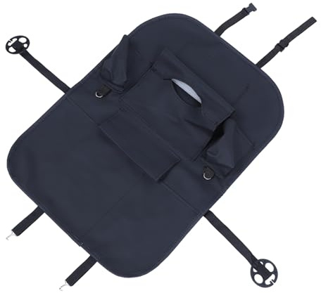DECORNIJIA Multifunktionale Aufbewahrungstasche Auto Sitz Organizer Faltbar Rücksitz Schutzbezug für Pkw Suv Vielseitige Autotasche Schwarz Geeignet für Autozubehör und Gadgets