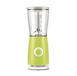 Mini Frullatore Compatto, 170W, 500ml, 4 Lame in Acciaio Inox, Giallo e Verde (Verde)