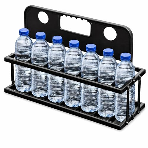 AI SPORTS Foldable Water Bottle Carrier for 10 Bottles – Heavy Duty Sports Bottle Holder with Handle – Team Hydration Rack for Football, Cricket, Rugby, Training & Match Day