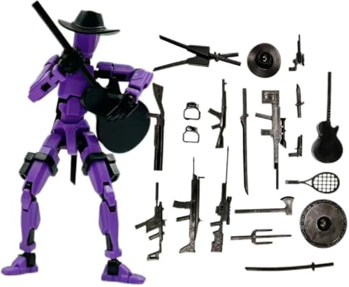 Dummy 13 Action Figure Satz (Montage Abgeschlossen),3D-Gedruckter Mehrgelenke,Titan 13 Actionfiguren,Desktop-Dekorationen Für Spielliebhaber (A)