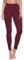 Merry Style Leggings Damen Baumwolle für das ganze Jahr Bequeme Leggings Blickdicht Damen Ideal für Yoga Sport Gym und Freizeit MS10-198 (Wein, L)
