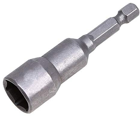 HA1677P - Llave de vaso para destornillador de tuerca, 17 mm, 1/4 pulgadas, para taladros, destornillador de tuerca y adaptador de enchufe de impacto