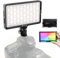 RGB Videoleuchte, Moman Led Video Light Dimmbare Videolicht 2500~8500K Kamera Licht CRI96+/TLCI98+ Dauerlicht Tragbar Mini Fotolampe für DSLR Camcorder, Videoleuchte-LED-Licht-Video-Kamera