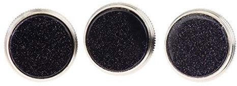 Liyafy 3 Stück Trompetenventil-Fingerknöpfe Musikinstrumente Zubehör Silber mit Sternenhimmel Inlay