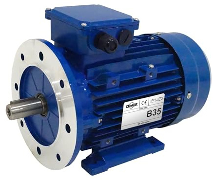 Elektromotor Dreiphasig 230/400V 2PS Cemer Ms 1,5 KW 3000 U/min Asynchron Flansch B35 Schutz Ip 55