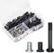 Zmbroll PC Computer Case Cooling Fan Screws Cross Recessed Head Self Tapping Screw M5x10 Black and Silver Case Fan Mount Screws Long Short Screws Kit
