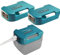 JANRI 2 Pack Battery power mount Adapter Rack compatible with Makita 18V Lithium-Ion Battery,with USB Phone Power Source Charger Adapter With Type-C Fast Charging (Adapter Only)