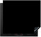 KitchenYeah© Protezione Piano Cottura Tappetino per Induzione 59x51 cm Cucina Proteggi Coprifornello Antiscivolo Nero - Motivi - Interno - Solido - Nero - Scuro