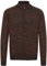 Blend BHDaniri Herren Strickjacke Cardigan Feinstrick mit Stehkragen Reißverschluss Rippbündchen Baumwollmischung Regular fit, Größe:L, Farbe:Burned Orange (73823)