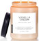 M&SENSE Vanille Duftkerze im Glas große 2 Wick Glas Kerze Vanille 550g 110 Stunden Brenndauer, 100% natürliche Bio-Sojawachs, entspannende Aromatherapie Duftkerze Geschenk für Frauen und Männer