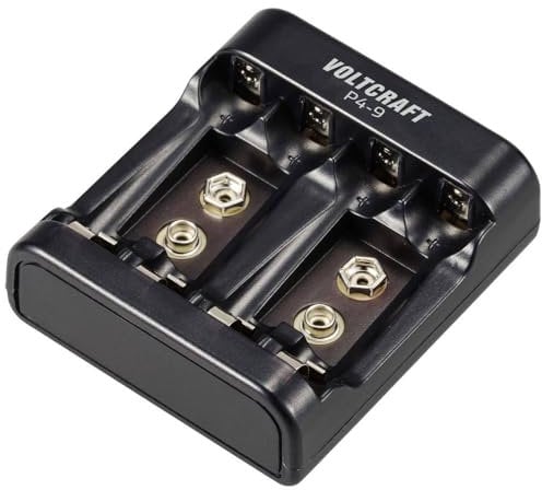 VOLTCRAFT P4-9 Rundzellen-Ladegerät NiMH Micro (AAA), Mignon (AA), 9 V Block