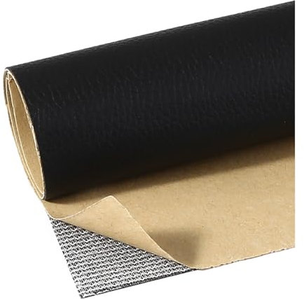 Kunstleder Selbstklebend Selbstklebendes Leder-Reparatur-Flickenband, Anti-Kratz-Flicken Für Möbel, Couch, Autositze, Bürostühle, Sofa, Erste-Hilfe-Flicken(Black,39.4X54inch)