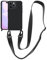 VooDirop Compatible with iPhone 16 Pro Case with Lanyard Crossbody iPhone Case with Strap Adjustable Shockproof Drop Protection Silicone Phone Cover for iPhone 16 Pro 6.3’’ Black