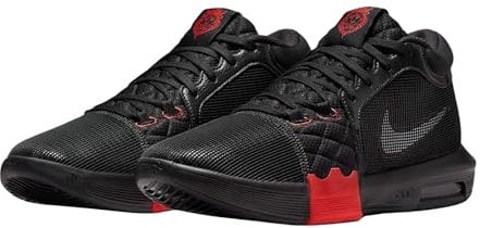 Nike Herren Lebron Witness Viii Basketballschuh, Black/White/University Red, 45 EU