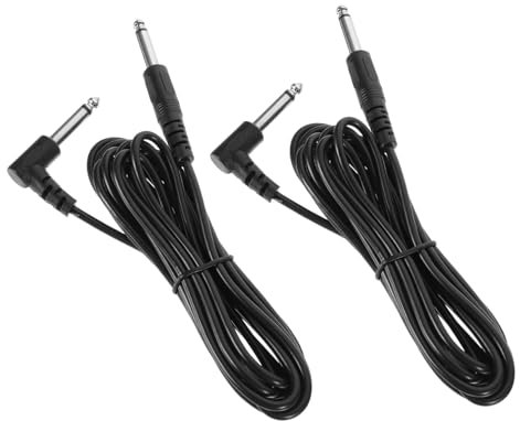 Toddmomy 2pcs Guitar Audio Cables Durable Speaker Connection Wire High Fidelity Interference Design for Electric Guitar Speaker Connections