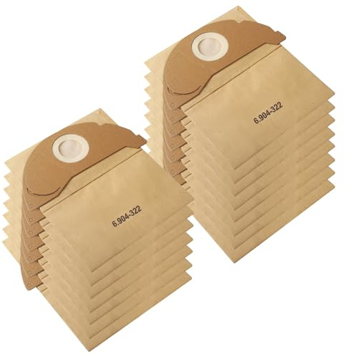 15 Stück Staubsaugerbeutel für Kärcher WD2,Wiederverwendbare Beutel, Papierfilterbeutel für Karcher WD2 MV2 WD 2.200 WD2250 A2004 A2054 A2099,für kärcher 6.904-322.0 Staubbeutel