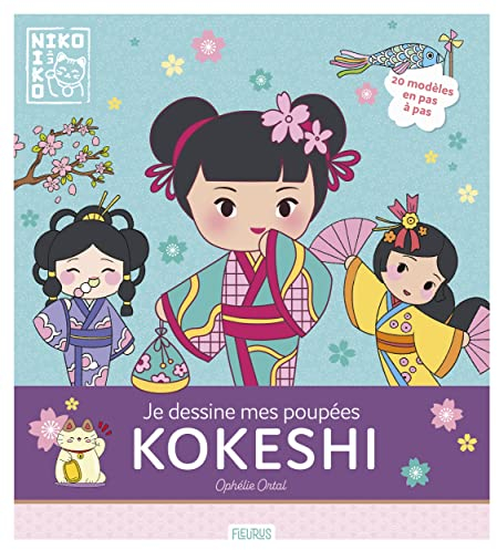 Je dessine mes poupées kokeshi