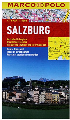 MARCO POLO Cityplan Salzburg 1:15 000: Verkehrslinienplan, Straßenverzeichnis, Praktische touristische Informationen (MARCO POLO Citypläne)