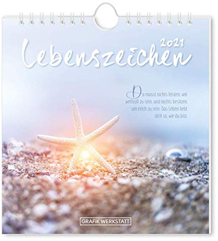 Postkartenkalender 2021 Lebenszeichen: Postkartenkalender