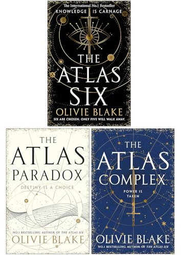 Foblit ltd Atlas-Reihe, 3 Bücher, Sammlungsset von Olivie Blake (The Atlas Six, The Atlas Paradox & [Hardcover The Atlas Complex])