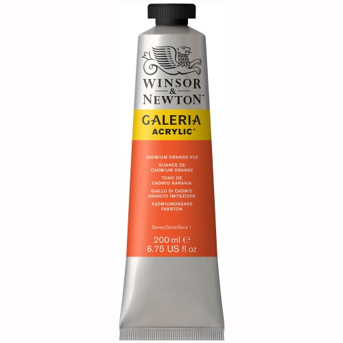 Winsor & Newton Galeria Acrylic Color, 200ml Tube, Cadmium Orange Hue
