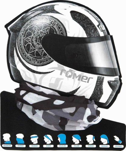 Roleff Racewear 404 Cuba Tuch Multifunktion, Größe: Einheitlich, Schwarz/Grau