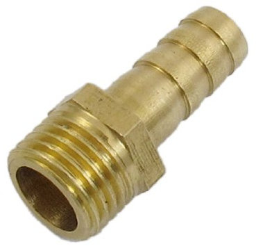 sourcing map Raccord Cannelé 8mm x 13mm Carburant Gaz Tuyau Barb Filetage Mâle Droit
