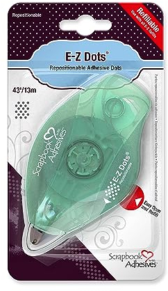 Scrapbook Adhesives By 3L E- Z Runner-Dots-Refllable-Repositionable, Clear, 0.85x3.5x6.6 Inches