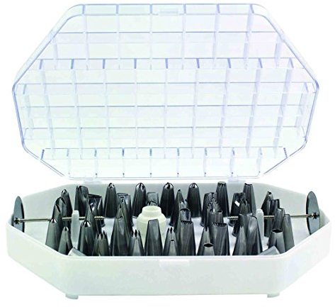 PME NZ783 JEM Large Master Piping Nozzle Set of 55 Silver
